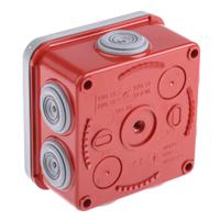 0-920-15 Legrand Polypropylene Square Adaptable Box, 80mm x 80mm x 45mm, with 7 Knockouts