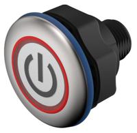 84-acks-c16-04c3 EAO Capacitive Switch NO,Illuminated, Green, IO-Link, IP69K