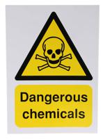 763-1620 RS PRO Self-Adhesive General Hazard Hazard Warning Sign (English)