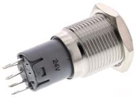 811-8465 RS PRO Illuminated Push Button Switch, Momentary, Panel Mount, 16mm Cutout, SPDT, Yellow LED, 250V ac, IP65, IP67