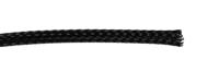 251-0832 RS PRO Expandable Braided PET Black Cable Sleeve, 12mm Diameter, 100m Length