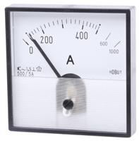 pd72mis5a22-001-05001000a HOBUT Analogue Panel Ammeter 0/500/100A For 500/5A CT AC, 72mm x 72mm Moving Iron