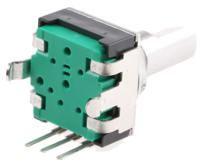 pec11r-4015f-n0024 Bourns 24 Pulse Incremental Mechanical Rotary Encoder with a 6 mm Flat Shaft, Through Hole
