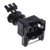 282189-1 TE Connectivity, Junior Power Timer Automotive Connector Socket Black Free Hanging 2 Way, Crimp Termination
