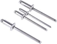 493-5483 RS PRO Plain Stainless Steel Blind Rivet Set, 465 pieces