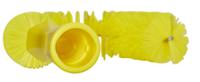 53726 Vikan Medium Bristle Yellow Scrubbing Brush, 25mm bristle length, Polyester bristle material