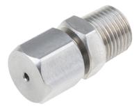 123-5560 RS PRO 1/8 NPT Compression Fitting for Use with Thermocouple or PRT Probe, 1.5mm Probe, RoHS Compliant Standard