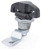 188-938 RS PRO Silver Zinc Plated Steel Camlock, 22mm Panel-to-Tongue, 31 x 22mm Cutout, Knob Unlock