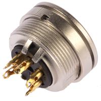kfv-506 Lumberg, KFV 5 Pole M16 Din Socket, DIN EN 60529, 5A, 250 V ac IP40, Female, Panel Mount