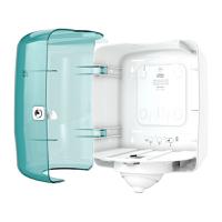 473180 Tork Plastic White/Turqoise Wall Mounting Paper Towel Dispenser, 239mm x 331mm x 255mm