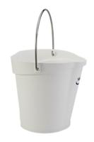 56885 6L Plastic White Bucket With Handle