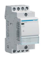 esc425s Hager System M Pro ESC Contactor, 230 V ac Coil, 4-Pole, 25 A, 2.8 VA, 4NO, 400 V ac