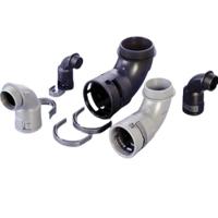 bvbd-p366gt Conduit Fitting, 36mm Nominal Size, M36, Polyamide 6, Black