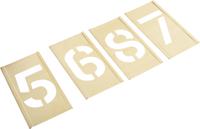150138 AT Brown 13 Piece Brass Stencil Numbers, 51mm Character Height