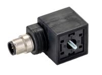 1458538 Phoenix Contact SAC-3P-MR/A-1L-Z SCO Solenoid Valve Connector with Indicator Light, 24 V ac/dc Voltage