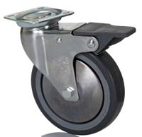 712-4872 RS PRO Braked Swivel Castor Wheel, 60kg Capacity, 100mm Wheel