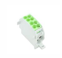 1560650000 Weidmuller Distribution Block, 2 Way, 16 mm², 25 mm², 152A, 1 kV ac/dc, 600 V, Green