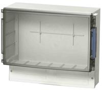 abs-3631-3-enclosure Fibox Grey ABS Enclosure, IP65, IK07, Smoked Grey Lid, 390 x 316 x 167mm