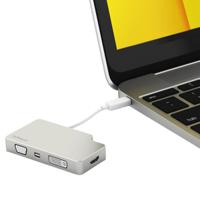 cdpvgdvhdmdp StarTech.com USB C to DVI, HDMI, Mini DisplayPort, VGA Adapter, USB 3.1, 1 Supported Display(s) - 4K @ 30Hz