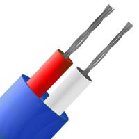 239-4646 RS PRO Type K Thermocouple Cable/Wire, 10m, Unscreened, PFA Insulation, +260°C Max, 1/0.315mm