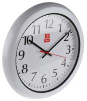 706-4773 RS PRO White Analog Wall Clock, 300mm Diameter