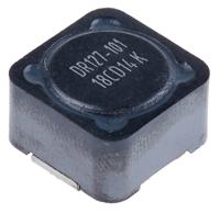 dr127-101-r Eaton, 0127 Shielded Wire-wound SMD Inductor with a Ferrite Core, 100 μH ±20% Wire-Wound 3.64A Idc