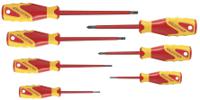 vde-2170-2160-ph-077 Gedore Phillips; Slotted Insulated Screwdriver Set, 7-Piece