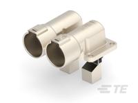 1-2394071-1 TE Connectivity PowerTube 1000 Series Right Angle Panel PCB Connector, 2 Contact(s), 36 mm Pitch, 1 Row, Shrouded