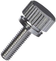 ks-m3x6 Yahata Neji, M3 Brass Thumb Screw, Nickel Plated Finish, 6mm