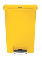 1883579 Rubbermaid Commercial Products Slim Jim 90L Yellow Pedal Polyethylene, Polypropylene Waste Bin