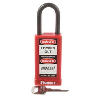 psl-8-lb Panduit Red 1-Lock Aluminium, Steel Lockout Kit, 6.6mm Shackle