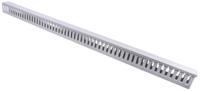 879-3731 RS PRO Grey Slotted Panel Trunking - Open Slot, W40 mm x D60mm, L1m, PVC