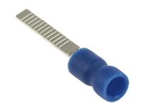 178-7252 RS PRO Insulated Crimp Blade Terminal 18mm Blade Length, 1.5mm² to 2.5mm², 16AWG to 14AWG, Blue