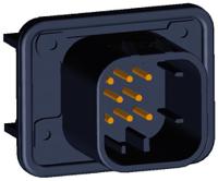 1-776280-1 TE Connectivity, AMPSEAL Automotive Connector Plug Black Panel Mount 8 Way, Solder Termination