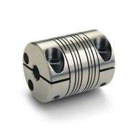 mwc25-8-8-ss Ruland Beam Coupling, 25mm Outside Diameter, 8mm Bore, 30mm Length Coupler