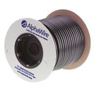 p1053-bk005 Alpha Wire PVC Black Cable Sleeve, 5.94mm Diameter, 30m Length, FIT Wire Management Series