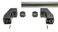 37751 Elesa Black Aluminium Handle 78 mm Height, 38mm Width, 724mm Length
