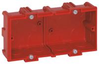 0-801-51 Legrand Batibox Red Plastic Back Box, NF, 1 Gangs