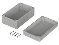 02237094 Bopla Euromas Series Light Grey Polycarbonate V0 Enclosure, IP66, IK07, Light Grey Lid, 200 x 120 x 90mm