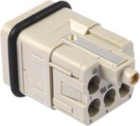09120053001 HARTING Heavy Duty Power Connector Insert, 16A, Male, Han Q Series, 6 Contacts