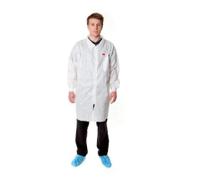 4400ws 3M White Unisex Visitor Coat, S