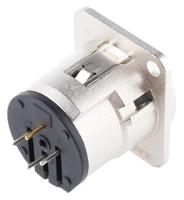 nc3md-v Neutrik Through Hole XLR Connector, Male, 50 V, 3 Way, Silver over Nickel Plating