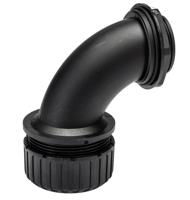 xf40m40c90 Adaptaflex 90° Elbow, Conduit Fitting, 40mm Nominal Size, M40, Nylon 66, Black IP65 rating