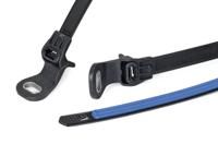 156-04096 HellermannTyton Cable Ties, Outside Serrated, 140mm x 42 mm, Black PA 6.6 Heatstabilised, Pk-250