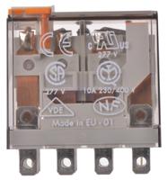 563480240040 Finder Plug In Power Relay, 24V ac Coil, 12A Switching Current, 4PDT