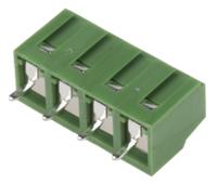 790-1076 RS PRO PCB Terminal Block, 4-Contact, 5.08mm Pitch, Through Hole Mount, 1-Row, Screw Termination