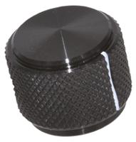 kd700b14 TE Connectivity 19mm Black Potentiometer Knob for 6.35mm Shaft Splined, KD700B1/4