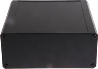 188-1264 RS PRO Black Extruded Aluminium Heat Sink Case, IP40, Black Lid, 200 x 200 x 86mm