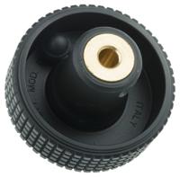 34498-c9 Elesa Black Technopolymer Hand Wheel, 50mm diameter