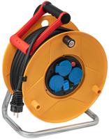 1233121600 brennenstuhl 40m 4 Socket Type E - French Cable Reel Open Reel, 230 V, IP44